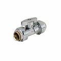 American Imaginations 0.5 in. Unique Chrome Ball Valve in Stainless Steel-Brass AI-37935